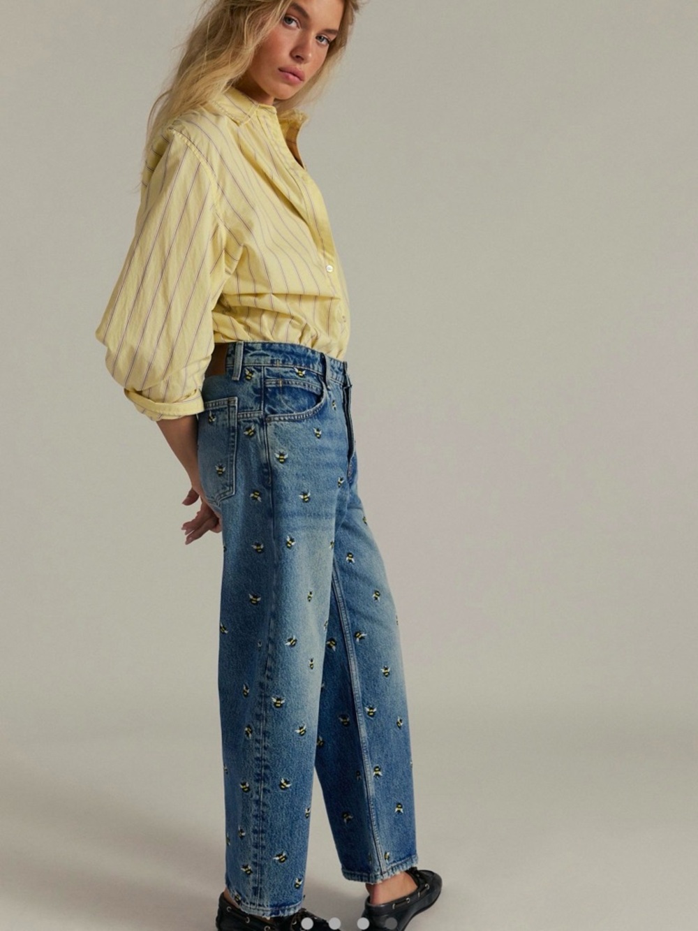 We The Free Deep Trance Embroidered Dropped Boyfriend Jeans - Picture 6 of 8
